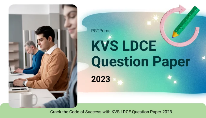 KVS LDCE Question Paper 2023