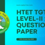 HTET TGT question paper 2023