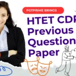 HTET CDP Previous Year Question Paper